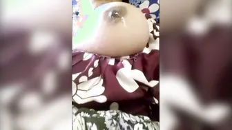 Married Milf Playing With Her Massive Milk Filled Boobs