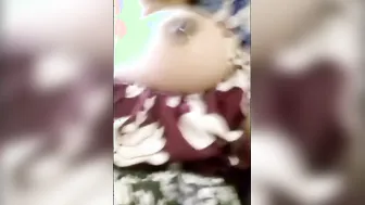 Married Milf Playing With Her Massive Milk Filled Boobs