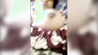 Married Milf Playing With Her Massive Milk Filled Boobs