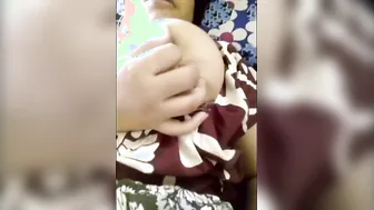 Married Milf Playing With Her Massive Milk Filled Boobs