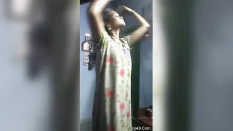 Shy Village GF Slowly Undressing In Private Room