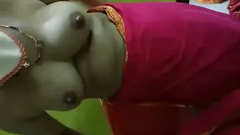 Married Bhabhi Pulling Out Her Heavy Boobs And Showing Them Off