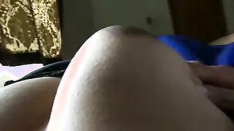 Wife In Green Blouse Letting Him Press And Squeeze Her Big Boobs