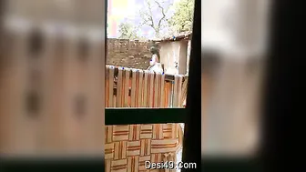 Bhabhi Caught Bathing Naked Outdoors And Changing In The Village