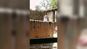 Bhabhi Caught Bathing Naked Outdoors And Changing In The Village