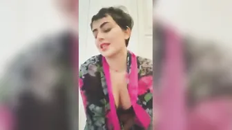 Modern Aunty Showing Off Her Hard Nipples In Tight Top At Home