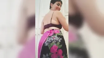 Modern Aunty Showing Off Her Hard Nipples In Tight Top At Home