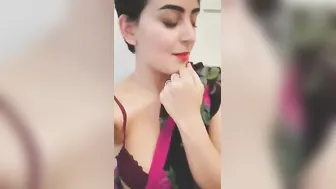 Modern Aunty Showing Off Her Hard Nipples In Tight Top At Home