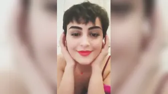 Modern Aunty Showing Off Her Hard Nipples In Tight Top At Home