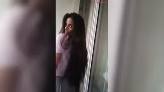 Indian College Babe Pressing Her Soft Boobs Teasing On Camera