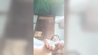 Village Wife Alone At Home Fingering Pussy Thinking Of Neighbor