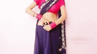 Desi Wife Dropping Her Saree Revealing Everything For Hubby Tonight