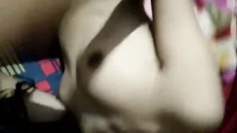 Sexy Teen Revealing Her Cute Face While Stripping For Lover