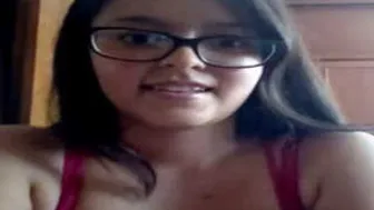 College GF Stripping And Teasing On Webcam For Lover