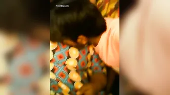 Village Bhabhi Getting Her Big Boobs Sucked By Younger Brother