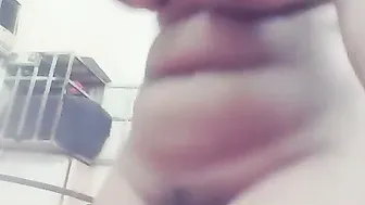 Hairy Pussy GF Recording Nude Selfie For Her Boyfriend