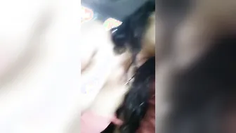 Mature Aunty Fucking Young Boy In Backseat Getting Caught Risk
