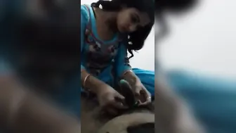 Responsible Babe Putting Condom On His Cock Before Fucking Hard