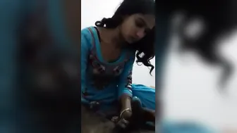 Responsible Babe Putting Condom On His Cock Before Fucking Hard