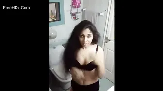 Bengali Wife Alone At Home Playing With Her Massive Natural Tits