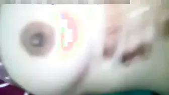 Young Babe Showing Off Cute Perky Tits To Boyfriend On Video