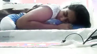 College Teen Babe Recording Herself Squeezing Her Perky Boobs