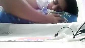 College Teen Babe Recording Herself Squeezing Her Perky Boobs