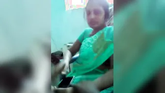 Tamil Aunty Stroking My Cock With Her Soft Hands In The Evening