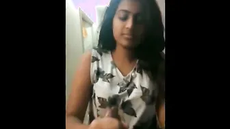 Young Desi Cutie Giving My Cock A Sloppy Blowjob At Her Place