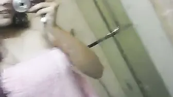 Indian College Babe Stripping Naked Showing Tits In Bathroom