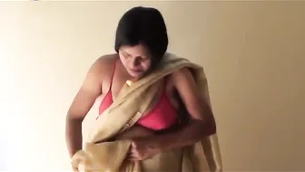 Aunty Changing Clothes Revealing Her Body In Bathroom