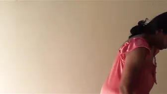 Aunty Changing Clothes Revealing Her Body In Bathroom