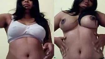 Desi GF Teasing Showing Off Her Natural Boobs At Home