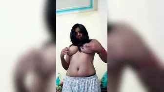 Desi GF Teasing Showing Off Her Natural Boobs At Home