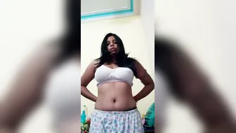 Desi GF Teasing Showing Off Her Natural Boobs At Home