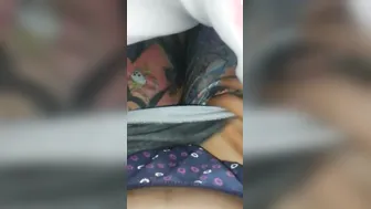 Wife Rubbing Her Horny Pussy Late At Night Wanting His Dick