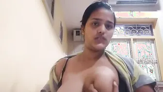Indian GF Slowly Undressing Showing Her Body At Home