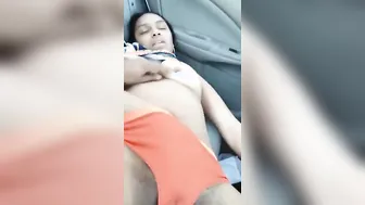 My GF Flashing Her Big Boobs In The Car On Roadtrip