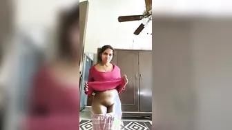 Married Bhabhi Showing Off Her Tits And Pussy In Selfie Video