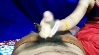 Desi Wife Exposed Giving Her Man A Handjob Before Getting Fucked