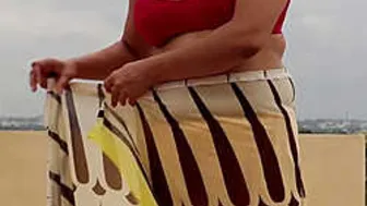 Mature Married Wife Slowly Removing Her Saree Getting Naked