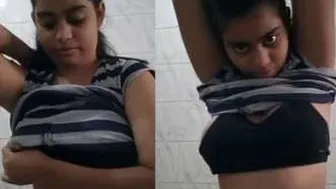 Indian College Babe Bathing Naked Caught On Hidden Camera