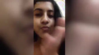 Shy GF Lifting Her Top Showing Her Perfect Natural Boobs