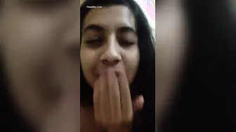 Shy GF Lifting Her Top Showing Her Perfect Natural Boobs