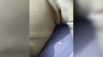 Horny Desi Wife Lying In Bed Showing Off Her Shaved Pussy Lips