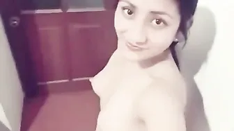 Cute Desi Babe Squeezing And Playing With Her Soft Perky Boobs