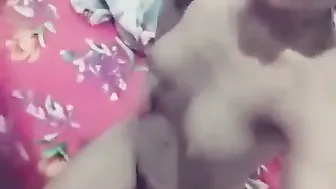 Cute Desi Babe Squeezing And Playing With Her Soft Perky Boobs