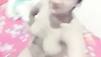 Cute Desi Babe Squeezing And Playing With Her Soft Perky Boobs