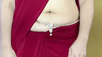 Married Desi Wife Stripping Out Of Her Saree Getting Ready For Sex