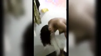 Desi Wife Getting Dressed After Taking Her Morning Bath Alone